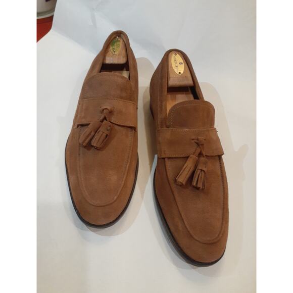 Zara New York Men Tassel Suede Leather Moccasin Slip on Dress Shoes New 10.5 main image 5